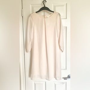 Cream Cocktail Dress - Long Sleeve